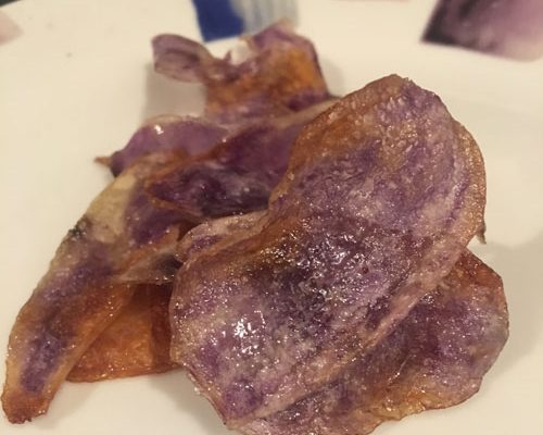 Chips di patate viola