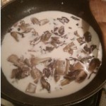 Tortino patate e trevisana con salsa allo zola